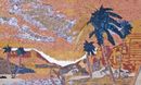 Desert Oasis Landscape Mosaic close-up