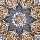 Gold and Blue Mosaic close-up