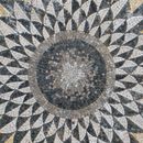 Радиальная геометрия, мозаика, 150 см крупным планом