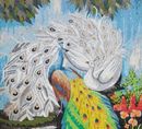 Mosaik Pfau Liebe Zoom