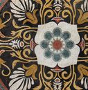 Mosaik Medaillon Jugendstil Gold Zoom
