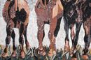 Five Horses Mosaic close-up