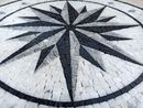 Black Compass Mosaic, 30" close-up