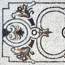 Симметричный ковер, мозаика крупным планом