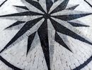 Black Compass Mosaic, 30" close-up