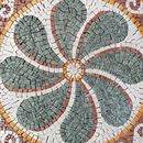 Decorative Green Flower Mosaic, 40" close-up
