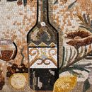Wine and Flowers Mosaic close-up