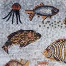 Marine Creatures Mosaic, 40" close-up