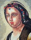 Fair Maiden Portrait Mosaic close-up