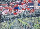 Vineyard at the Edge of the Village Mosaic крупным планом