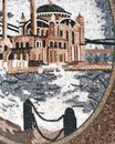 Blue Mosque Mosaic close-up