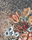 Display of Mixed Flowers Mosaic close-up