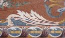 Leaf and Flower Rug Mosaic close-up