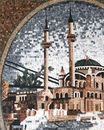 Blue Mosque Mosaic close-up