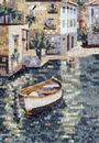 Море Город Мозаика крупным планом