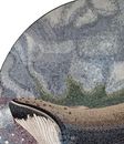 Humpback Whale Arched Mosaic Wall Art close-up