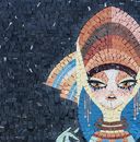 Libra Zodiac Mosaic крупным планом