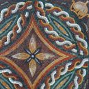 Mosaik Mandala dunkel, 80 cm Zoom
