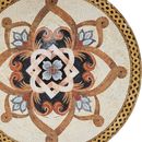 Symmetrisch Gold Gemustert Mosaik, 150 cm Zoom