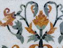 Gold Flower Mosaic with Border close-up
