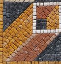Abstract Square Pattern Mosaic close-up