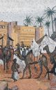 Castle in Arabian Desert Mosaic, 119"x71" close-up