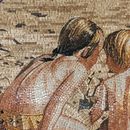 Two Children Playing on a Beach Mosaic close-up