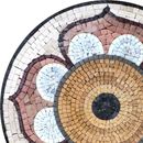 Daisy Mosaic Medallion, 24" close-up