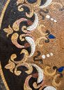 Fleur-de-lis Radial Mosaic close-up