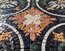 Mosaik Floral Teppich, 120 cm Zoom