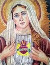 Mother Mary Mosaic, 36"x48" close-up