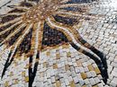 Celestial Sun Burst Rug Mosaic, 58"x40" close-up