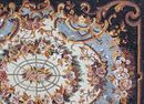 Florales Teppich Mosaik mit dekorativer Bordüre Zoom
