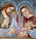Mosaik Jesus Maria Josef Zoom