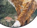 Red Fox Mosaic, 32" close-up