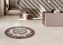 Round Ruby Red Mosaic, 71" in your home