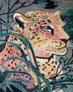 Regal Jaguar Mosaic close-up