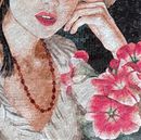 Portrait of a Young Woman close-up