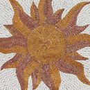 Flammende Sonne Mosaik Medaille, 90 cm Zoom