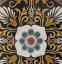 Mosaik Medaillon Jugendstil Gold Zoom