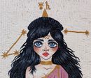 Aquarius Zodiac Mosaic крупным планом