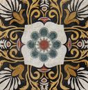 Mosaik Medaillon Jugendstil Gold Zoom