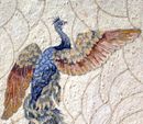 Royal Peacock Mosaic close-up