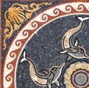 Delfine Medaille Mosaik Zoom