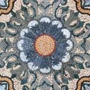Decorative Sunflower Pattern Mosaic close-up