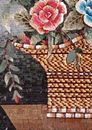 Basket of Flowers Mosaic close-up