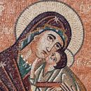 Богоматерь Церковная Мозаика крупным планом