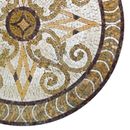 Boden-Mosaik in Brauntönen Zoom