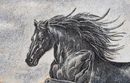 Black Stallion Mosaic Wall Art крупным планом