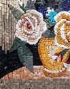 Multicolored Roses and Daisies Mosaic close-up